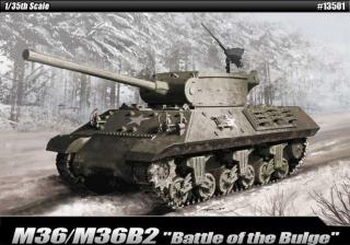 Academy - M36/M36B2 Jackson, Bitva v Ardenách, Model Kit 13501, 1/35