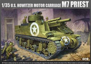 Academy - M7  Priest  105 mm Howitzer Motor Carriage, Model Kit 13210, 1/35