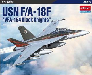 Academy - McDonnell Douglas F/AF-18 Hornet, USN,  VFA-154 Black Knight , Model Kit letadlo 12577, 1/72