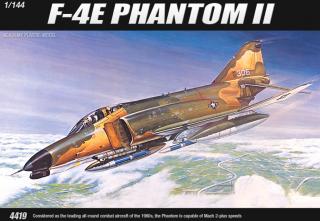 Academy - McDonnell F-4E Phantom II, Model Kit 12605, 1/144