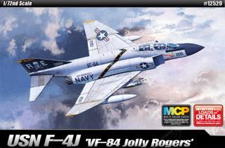 Academy - McDonnell F-4J Phantom II, US NAVY, VF-84  Jolly Rogers , Model Kit 12529, 1/72