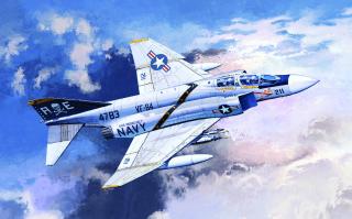 Academy - McDonnell F-4J Phantom II  VF-84 JOLLY ROGERS  , Model Kit 12305, 1/48