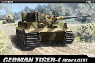 Academy - Pz.Kpfw.VI Tiger I, Late Version, Model Kit 13314, 1/35