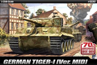 Academy - Pz.Kpfw.VI Tiger I, Mid Version,  Anniv.70 Normandy Invasion 1944 , Model Kit 13287, 1/35