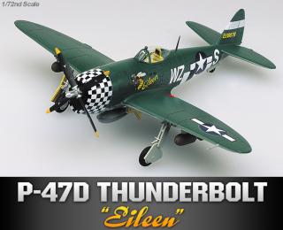 Academy - Republic P-47D Thunderbolt, USAAF,  Eileen , Model Kit 12474, 1/72