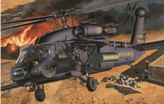 Academy - Sikorsky AH-60L DAP Black Hawk, Model Kit 12115, 1/35