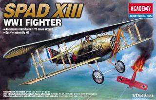 Academy - SPAD S.XIII, 1. světová válka, Model Kit 12446, 1/72