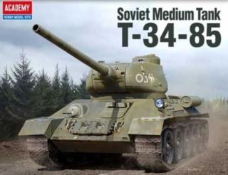 Academy - T-34/85, sovětská armáda, Model Kit tank 13421, 1/72