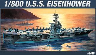 Academy - USS Dwight D. Eisenhower (CVN-69), Model Kit 14212, 1/800