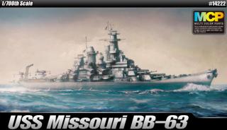 Academy - USS Missouri (BB-63), Model Kit 14222 MCP, 1/700