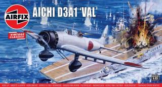 Airfix - Aichi D3A1 'Val', Classic Kit VINTAGE letadlo A02014V, 1/72