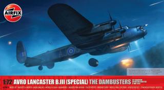 Airfix - Avro Lancaster B.III (SPECIAL) 'THE DAMBUSTERS', Classic Kit letadlo A09007A, 1/72
