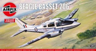 Airfix - Beagle Basset 206, Classic Kit VINTAGE letadlo A02025V, 1/72