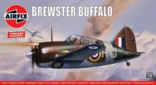 Airfix - Brewster Buffalo, Classic Kit VINTAGE letadlo A02050V, 1/72
