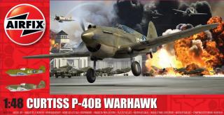 Airfix - Curtiss P-40B Warhawk, Classic Kit letadlo A05130A, 1/48