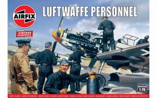 Airfix - figurky personál Luftwaffe, Classic Kit VINTAGE A00755V, 1/76