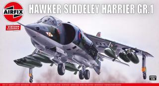 Airfix - Hawker Siddeley Harrier GR.1, Classic Kit VINTAGE letadlo A18001V, 1/24
