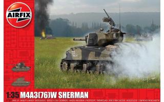 Airfix - M4A3(76)W Sherman, Classic Kit A1365, 1/35