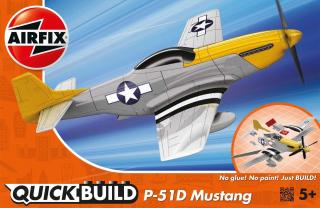 Airfix - North American P-51D Mustang, nová forma, Quick Build J6016, 1/46