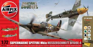 Airfix - Set Supermarine Spitfire Mk.Ia a Messerschmitt Bf-109 E-4, Gift Set A50135, 1/72