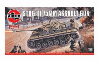 Airfix - Stug III, útočné dělo, Classic Kit VINTAGE A01306V, 1/76