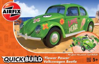 Airfix - VW Beetle Flower-Power, Quick Build J6031