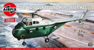Airfix -  Westland Whirlwind Helicopter, Classic Kit VINTAGE vrtulník A02056V, 1/72