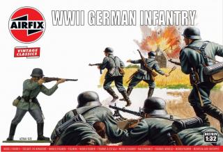 Airfix - WIWII German Infantry, Classic Kit VINTAGE figurky A02702V, 1/32