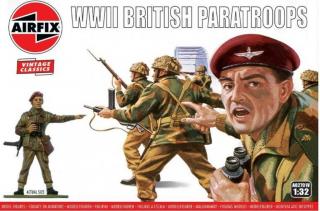 Airfix - WWII British Paratroops, Classic Kit VINTAGE figurky A02701V, 1/32