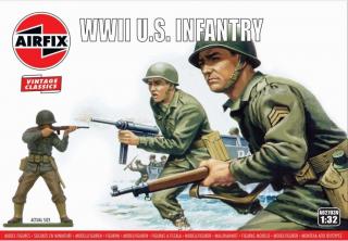 Airfix - WWII U.S. Infantry, Classic Kit VINTAGE figurky A02703V, 1/32