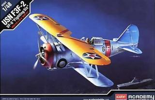 Akademy - Grumman F3F-2, USN, VF-6  FIGHTING SIX , Model Kit letadlo 12326, 1/48