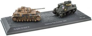 Atlas Models set - Pz.Kpfw.IV Ausf.G vs. M3 Lee, bitva o Kasserinský průsmyk, Tunisko, 1943, 1/72