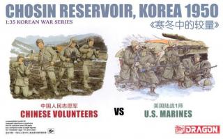 Dragon - Chinese Volunteers vs U.S. Marines, Chosin Reservoir Korea 1950, Model Kit figurky 6811, 1/35