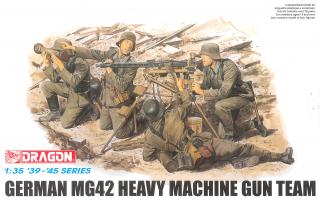 Dragon - figurky německé kulometné družstvo s MG42, Model Kit 6064, 1/35