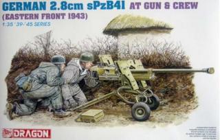Dragon - GER.2.8cm SPZB41 AT GUN w/CREW, Model Kit figurky 6056, 1/35