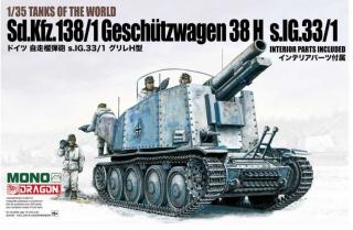 Dragon - GESCHUTZWAGEN 38 H s.IG.33/1, Model Kit tank MD005, 1/35