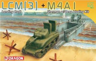 Dragon - LCM(3) + M4A1 Sherman w/Deep Wading Kit, Model Kit military 7516, 1/72