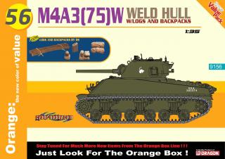 Dragon - M4A3 (75) W Sherman, Modelkit tank 9156, 1/35