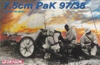 Dragon - německý protitankový kanón 7,5 cm PaK 97/38, Model Kit 6123, 1/35