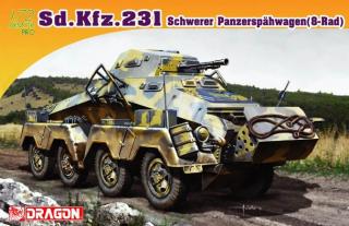 Dragon - obrněné vozidlo Sd.Kfz 231, Model Kit 7483, 1/72