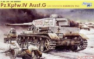 Dragon - Pz.Kpfw.IV Ausf.G LAH DIVISION (KHARKOV 1943) (SMART KIT), Model Kit tank 6363, 1/35