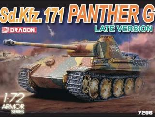 Dragon - Sd.Kfz.171 Panther G, late version, Model Kit tank 7206, 1/72