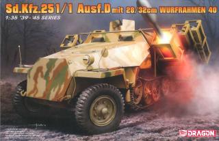 Dragon - Sd.Kfz.251/1 Ausf.D ''Hakl'' s 28/32cm Wurfrahmen 40, Model Kit military 6861, 1/35