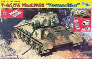 Dragon - T-34/76 Mod.1942  Formochka , Model Kit tank 6401, 1/35