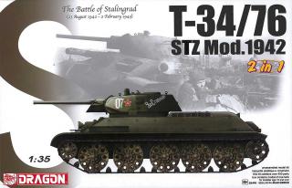 Dragon - T-34/76 STZ MOD.1942, Model Kit tank 6453, 1/35