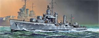 Dragon - torpédoborec USS Buchanan (DD-484), 1942, Model Kit 1021, 1/350