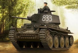 Hobbyboss - Panzer Kpfw.38(t) Ausf.E/F, Wehrmacht, ModelKit 136, 1/35