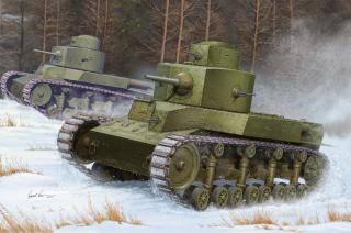 HobbyBoss - Soviet T-24 Medium Tank, ModelKit 2493, 1/35