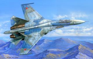 Hobbyboss - Suchoj Su-27 Flanker B, ruské letectvo, 1/48
