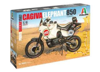 Italeri - Cagiva  Elephant  850 Paris-Dakar 1987, Model Kit motorka 4643, 1/9